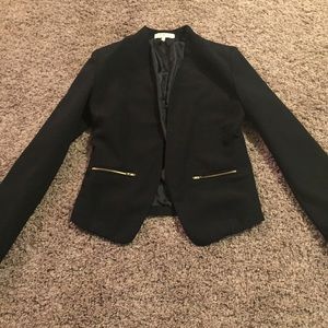 ICY Fashion gold zipper blazer